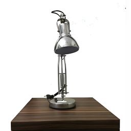 SPARK WORLD Silver-Toned Metal Contemporary Table Lamp-image-25