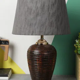 foziq Brown Crafted Table Lamps-31