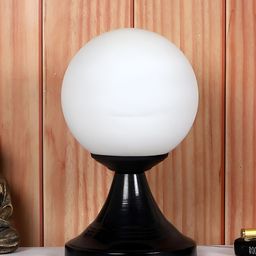 TU CASA Black & White Spherical Shaped Iron Table Lamp-29