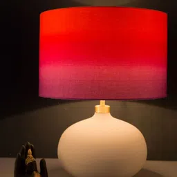 Grated Ginger Red & Pink Contemporary Table Lamp-5