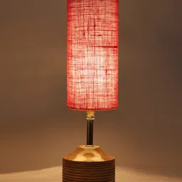 Devansh Pink Textured Table Lamps-26