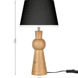 green girgit Brown Table Lamp With Shade image 2