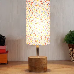 Devansh Multicoloured Wood Table Lamp with Shade image 3