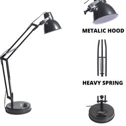 SPARK WORLD Black Aluminium Spherical Table Lamp image 3