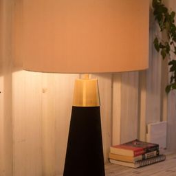 Grated Ginger Black Contemporary Table Lamp with Shade image 3