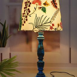 Fos Lighting White Embroidered Table Lamp With Shade image 4