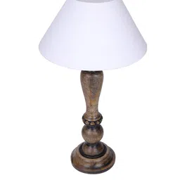 Homesake White Handcrafted Table Lamp with Shade image 2