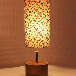 Devansh Multicoloured Wood Table Lamp with Shade image 2