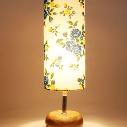 Devansh Multicoloured Wood Table Lamp With Shade image 3