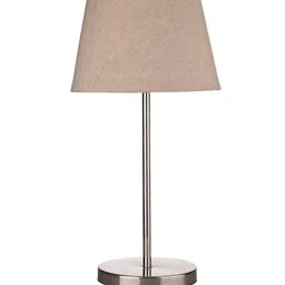 green girgit Brown Solid Metal Table Lamp With Shade image 3