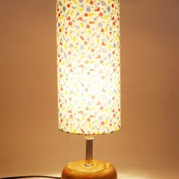 Devansh Muticoloured Printed Table Tamp With Cotton Shade image 5