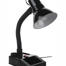SPARK WORLD Black Aluminium Bell Shaped Table Lamp image 4