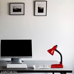 SPARK WORLD Red Aluminium Contemporary Table Lamp image 5