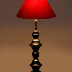Devansh Red Solid Table Lamps image 4