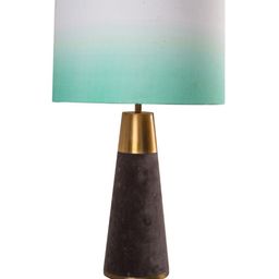 Grated Ginger Brown & White Velour Table Lamp image 5