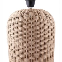 Decazone Beige Wooden Frustum Table Lamp with Adjustable Cord image 3