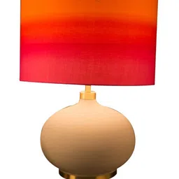 Grated Ginger Grey & Multicoloured Colourblocked Table Lamp image 5