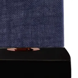 Devansh Navy Blue Jute  shade with Square Iron Base Table Lamp image 3
