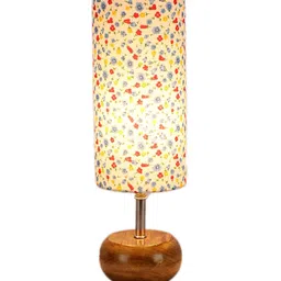 Devansh Muticoloured Printed Table Tamp With Cotton Shade image 4