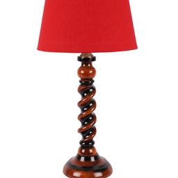 foziq Brown Table Lamp with shade image 3