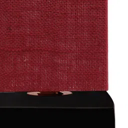 Devansh Maroon Rectangular Jute Shade Table Lamp image 5