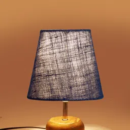 Devansh Blue Textured Table Lamp image 2