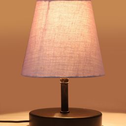 Devansh Grey Textured Table Lamp image 5
