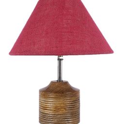 Devansh Pink Traditional Frustum Shaped Lamp with Shade image 5