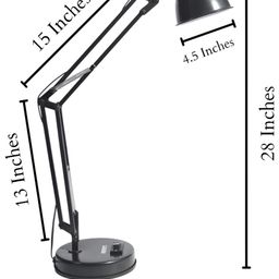 SPARK WORLD Black Aluminium Spherical Table Lamp image 4