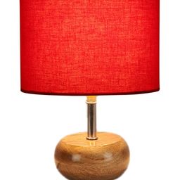 Devansh Red Wood Table Lamp with Shade image 3