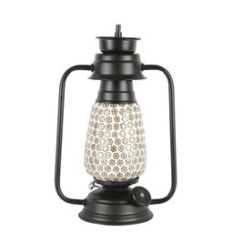 Devansh Black Mosaic Lantern Table Lamp image 3