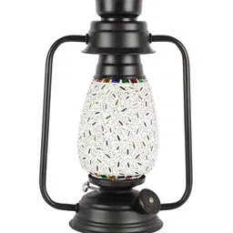 Devansh Multicoloured Mosaic Lantern Table Lamp image 5
