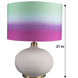 Grated Ginger Multicoloured Textured Table Lamp image 2