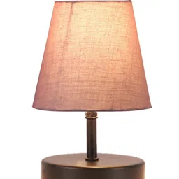 Devansh Grey Textured Table Lamp image 2
