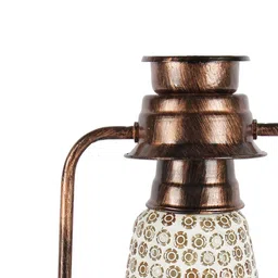 Devansh Multi-Coloured Mosaic Glass Lantern Table Lamp image 4
