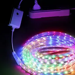 SPARK WORLD White & Blue Rice Shape String Lights image 3