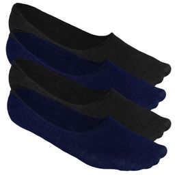 Heelium Men Solid Pack of 4 Odour Free Breathable Low Cut Bamboo No Show Socks-33