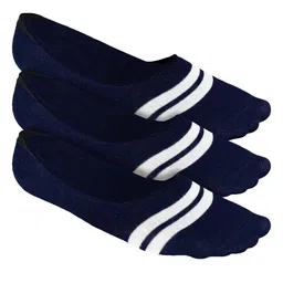 Heelium Men Striped Pack of 3 Odour Free Breathable Low Cut Bamboo No Show Socks-image-67