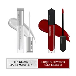 LOVE EARTH Set of Liquid Mousse Matte Lipstick 6 ml & Gloss It Up Lip Gloss 3ml-6