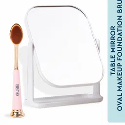 Gubb Oval Foundation Brush + Rectangle Table Mirror-image-37
