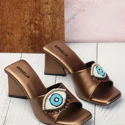 OPHELIA Embellished Block Heels-39