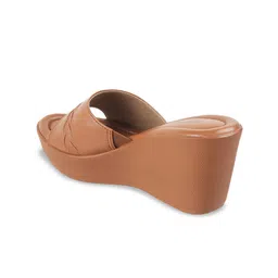 Metro Textured Open Toe Wedge Heels image 2