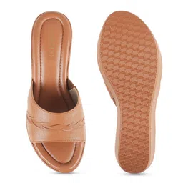 Metro Textured Open Toe Wedge Heels image 4