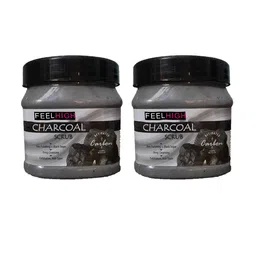 FEELHIGH Set of 2 Charcoal Natural Face & Body Scrub - 500 ml each-52
