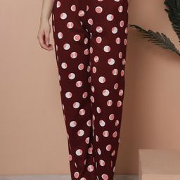 Kanvin Women Printed Pure Cotton Lounge Pants-image-8