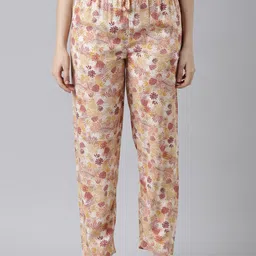 Go Colors Women Printed Relaxed-Fit Lounge Pants-image-51
