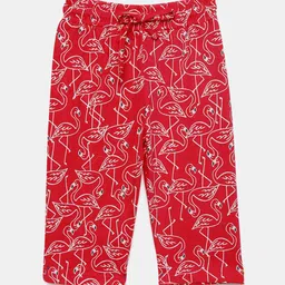 mackly Girls Printed Pure Cotton Straight Lounge Pants-image-24