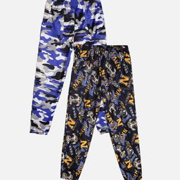Fashionable Boys Pack of 2 Camouflage Printed Track Pants-image-73