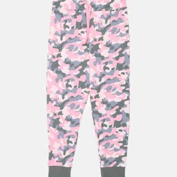 mackly Girls Printed Pure Cotton Straight Lounge Joggers-image-23