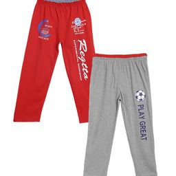 Fashionable Kids Pack Of 2 Printed Pure Cotton Lounge Pants-image-67
